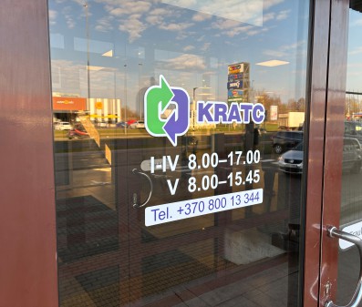 KRATC padalinių darbo laikas šventiniu laikotarpiu