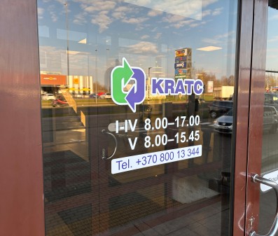 Šį ketvirtadienį ir šeštadienį KRATC padaliniai dirbs trumpiau