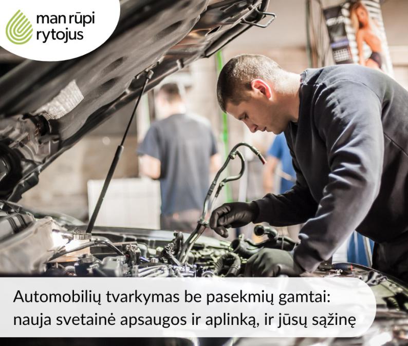 Automobilių tvarkymas be pasekmių gamtai – nauja svetainė apsaugos ir aplinką, ir jūsų sąžinę