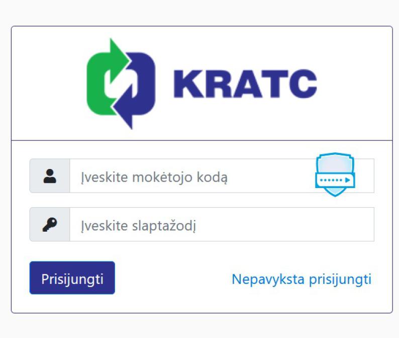 Dėl saugumo pakeista prisijungimo prie e-savitarnos mano.kratc.lt tvarka 